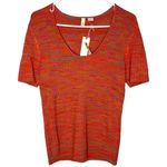 Anthropologie NWT Moth Fitted Ribbed Short Sleeve Sweater Photo 1
