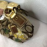 Coach New  Limited Edition Gold Floral Handbag Photo 4