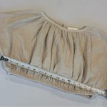 NWOT MABLE Cropped Bloused with Big Billowy Sleeves & Open Back Tan Color Size M Size M Photo 6