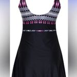DANIFY Swim Dress One Piece Bathing Suit Black Pink Women’s Plus Size 50 / 18 Photo 1