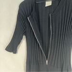 Anthropologie  Varley Malia Knit Midi Dress Black Ribbed 3/4 Sleeve Size XL Photo 8