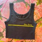 Billabong surf stay sunny striped graphic crop tank top Photo 4
