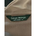 Tango Mango Dress Womens Large Brown 3/4 Bell Sleeve V Neck Tunic Solid Photo 5