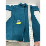 Talbots Womans  Petite Button Down Winter Coat 12 P Turquoise Lined Wool Blend Photo 4