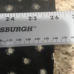 Abbeline  Size small women’s black with gold design V-neck blouse Photo 7