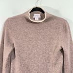 Nicole Miller Women's Brown 100% Cashmere High Neck Sweater Size S Photo 1
