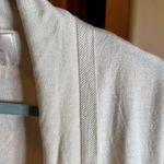 Skies Are Blue  Cream Navy Blue Long Cardigan Fringe Tribal Print Size Medium Photo 5