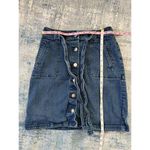 A New Day  Button Tie Front Denim Skirt Size 4 Photo 3