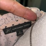 Adrianna Papell  Pink Polka Dot Blouse with Ruffle Neckline Photo 10