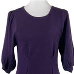 Antonio Melani  Women's NEW Balloon Sleeve Plum Merino Wool Sweater Dress Size S Photo 7