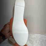 Katherine Kelly Lena wedge Leather Sandals Orange Size 9 Photo 6