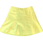 J.Crew Neon Yellow Flare Mini Skirt Photo 0