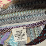 Vintage Y2K Funky People Knit Shift Dress Blue Geometric Southwest Striped S Photo 6