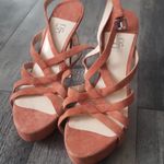 barney's new york  COOP Orange Suede Heels Pump Woman’s Size 10 Photo 1