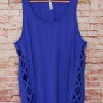 Kyodan | Cutout Side Workout Tank Blue Photo 0