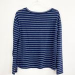 SoulCycle Navy and White Stripe Crewneck Pullover Photo 5