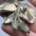 Enamel Metal Flower Brooch Pin Lot Of 2 Vintage Photo 12