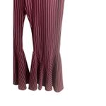 Free People  Mari Ponte Striped Stretch Bell Bottom Flare Pants Womens Size 4 Photo 3