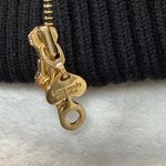 Kate Spade  Trine‎ Faux Fur Collar Wool Moto Jacket Gold Hardware Black Size 14 Photo 4