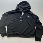 Puma  cropped sweatshirt hoodie black medium Photo 0