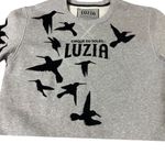 Cirque du Soleil LUZIA Gray Bird Print Crewneck Sweatshirt Performance Wear XL Photo 2
