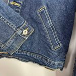 Tommy Hilfiger Vintage Y2K Stretch Denim Cropped Jean Jacket Patches womens M Photo 4