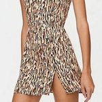 Aritzia Sunday Best Chiara Mini Dress Leopard Tan Sz 4 Photo 0