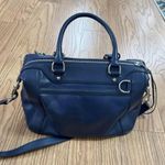 Rebecca Minkoff MAB MINI BLUE PURPLE STRIPE WEAVE LEATHER LG SATCHEL BAG Photo 4