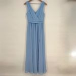 Lulus Thoughts Of Hue Light Blue Surplice Maxi Dress Size S Photo 1