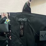 Dolls Kill  Widow Floral Black and Pink Bow Corset Top Photo 3