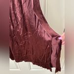 Nic+Zoe NWT Elevated Slip Dress Size XL Redwood Satin Midi Sheath Sleeveless Photo 5