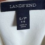 Lands' End black and ivory white surplice top knit dress size small Photo 5