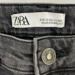 ZARA Raw Hem Distressed Denim Skinny Jeans Grey Size 4 Photo 12