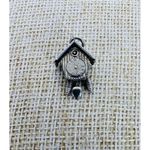 800 Sterling Silver‎ Charm Pendant Movable Cuckoo Clock Vintage European Photo 1