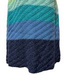 So Blue Striped Sleeveless Knit Top Size L Tranquil Waters Blue Green Beach Size L Photo 2