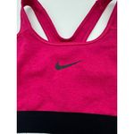 Nike Pro Racerback Sports Bra Bright Pink/Black Dri-Fit Wireless Womens Medium M Photo 3