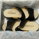 Alegria  Asha Black Crackle Black Leather Sandals Size 36‎ Photo 9