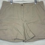 Eddie Bauer  Woman’s Khaki Plus Size Casual Cargo Shorts Size 18 Photo 0