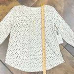 Workshop New! NWT The  Zip v-neck 3/4 Sleeve Blouse Medium Photo 6