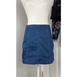 Free People Denim Modern Femme Mini Skirt Photo 5