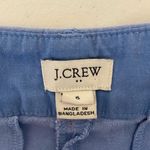 J.Crew women’s pale blue scalloped linen blend short shorts lightweight casual 6 Photo 6