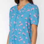 Velvet Heart flower blouse size small NWOT Photo 1