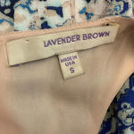 Lavender Brown  Blue Geometric Paisley Print Dress‎ Photo 10