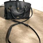 Coach  MERCER PEEBLE Black Leather Handbag Photo 0