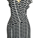 Evan Picone #846 Black Label by Evan-Picone Women's 14 Black and White Pattern Dress Photo 0