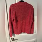 Liz Claiborne Crazy Horse by  Red/White Knitted Zip Up Sweater Size Large Photo 8