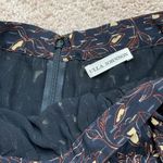 Ulla Johnson  Zea Skirt in Jet Floral Vine Metallic Mini Skirt‎ Ruffle Size 2 Photo 7