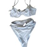 Zonarch Laetitia Two Piece Bikini Light Blue Cheeky Underwire Size Small Photo 14