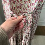 Vintage 90s Jeffrey & Dara Floral Print Wide Leg Jumpsuit 12 Petite Pink Size 12P Photo 8