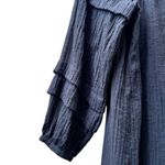 Club Monaco Black Pintuck Viscose Blend 3/4 Sleeves Dress size 4 Photo 5